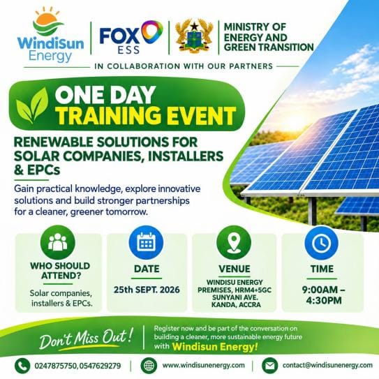One-day training event for solar companies, installers and EPCs